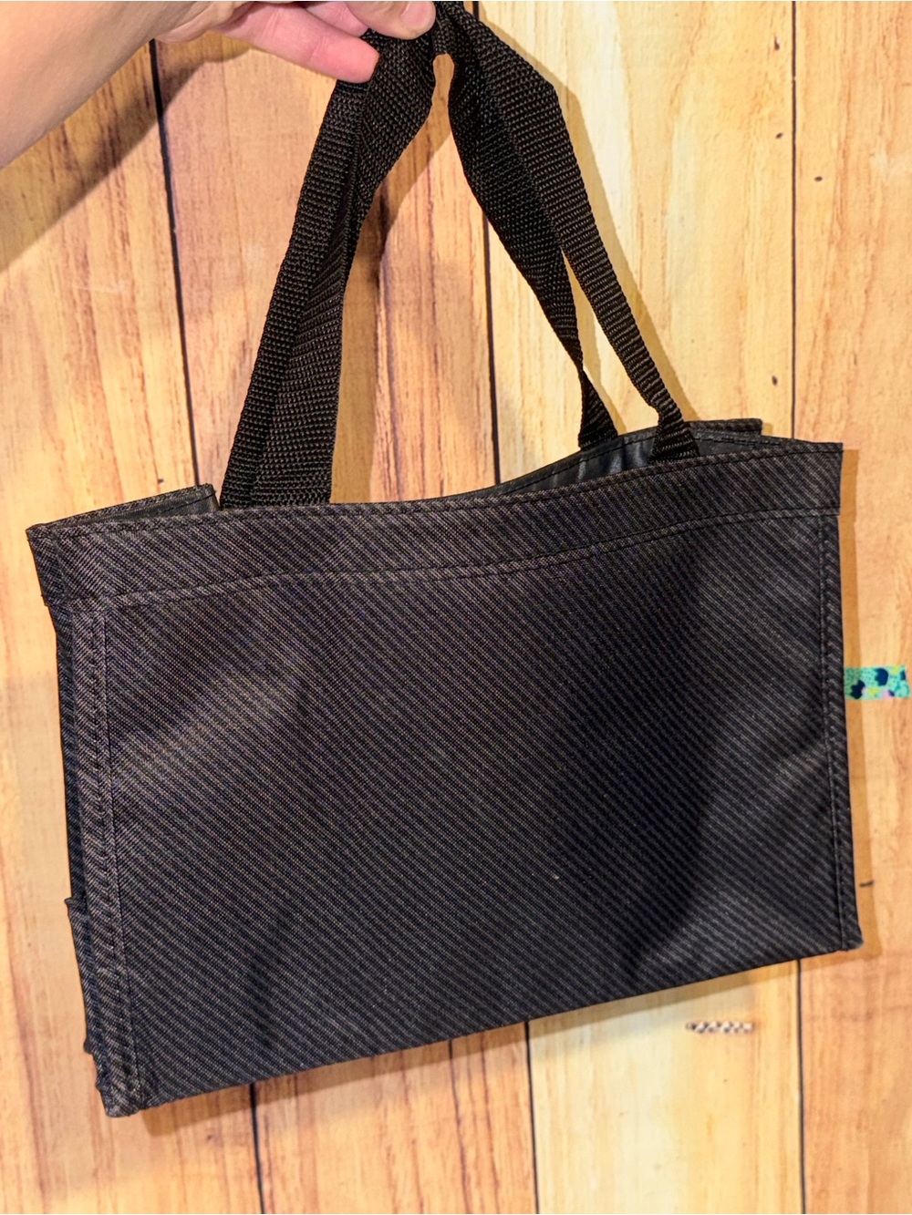 Thirty-One 31 All In One Organizer Tote Bag Twill Striped Black
